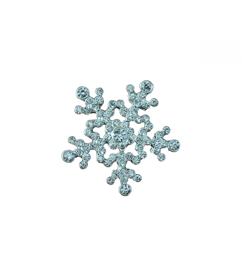 0.75" Snowflake Flatback