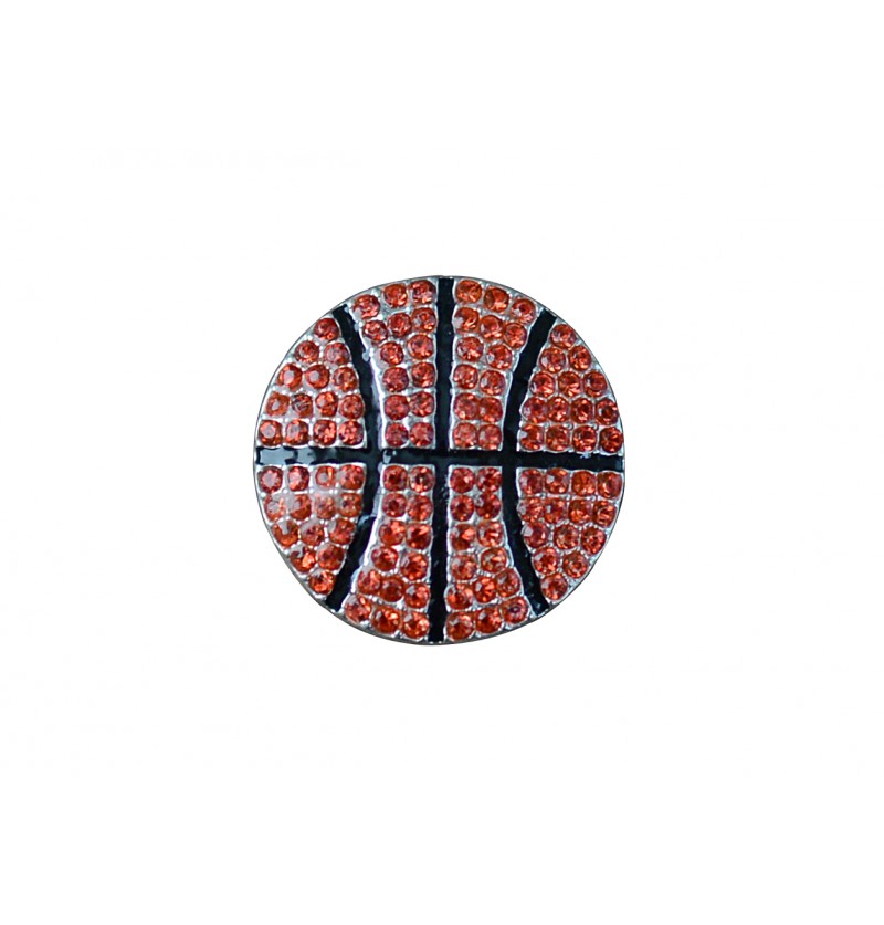 0.75" Basketball Flatback